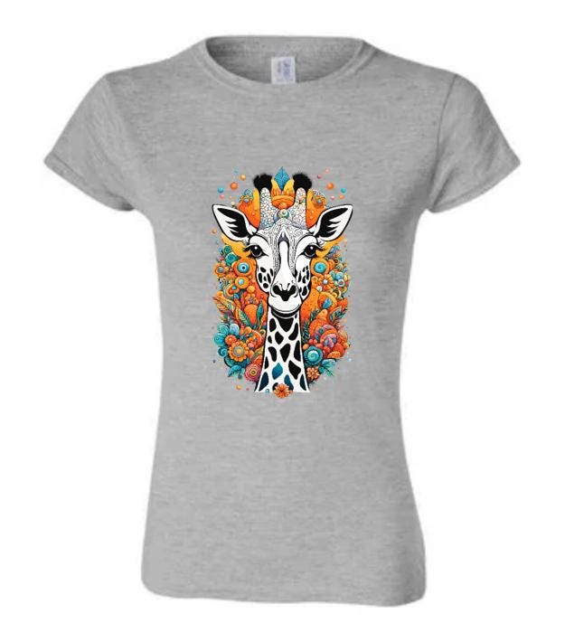 Psychedelic Giraffe T-Shirt/ Stand Tall in Style!