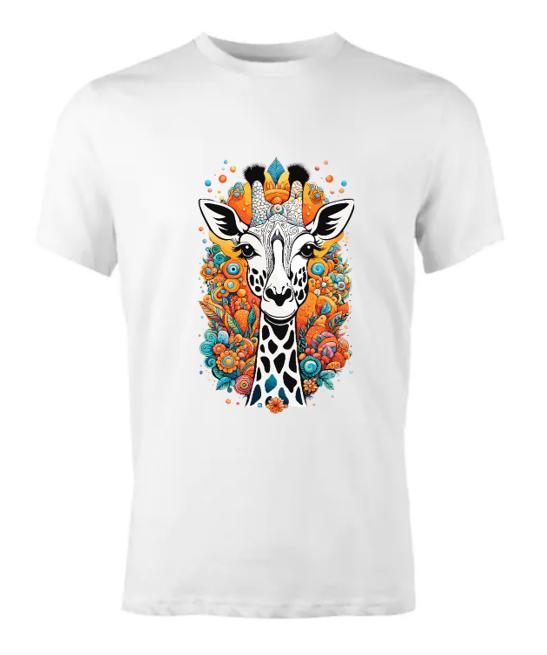 Psychedelic Giraffe T-Shirt/ Stand Tall in Style!