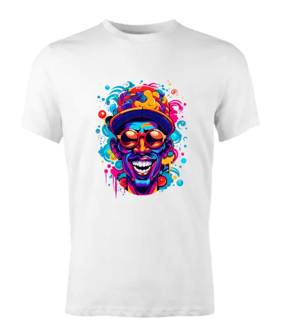 Hip Hop Psychedelic T-Shirt - Vibrant Graphic Tee - Streetwear Style