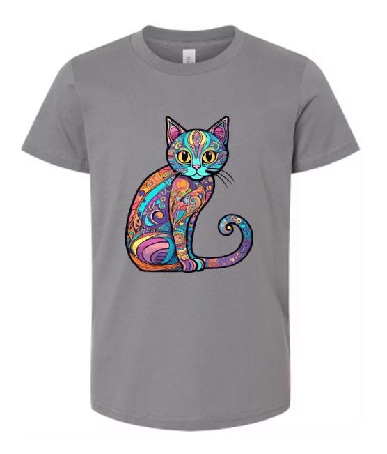 Embrace Your Inner Cat Lover with our Psychedelic Cat T-Shirt!