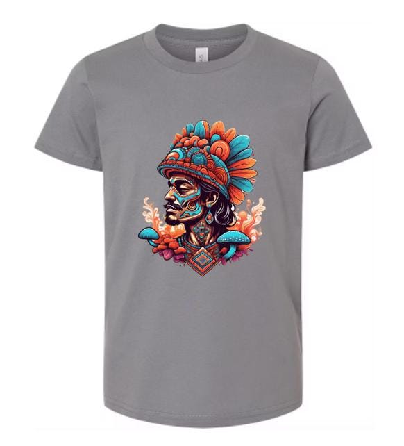 Psychedelic; Man; Male; Aztec; Warrior
