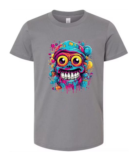 Psychedelic Zombie Skull T-Shirt/Trippie Graphic Tee