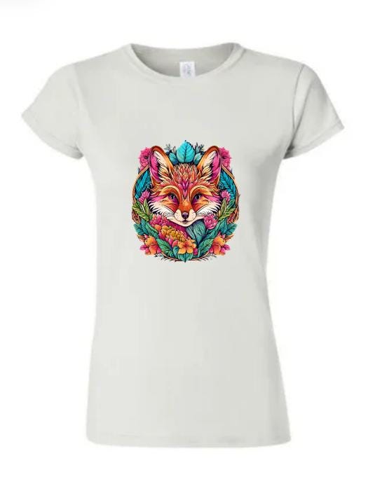 Psychedelic Fox Shirt - Colorful Graphic Tee For Nature Lovers and Art Enthusiasts