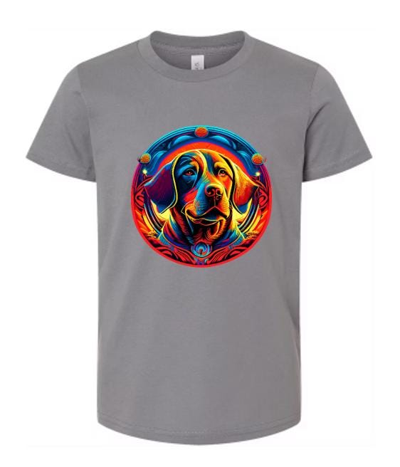 Psychedelic Golden Retriever T-Shirt / Colorful Dog Graphic Tee / Unique Pet Lover Shirt/ Fun Gift for Dog Owners