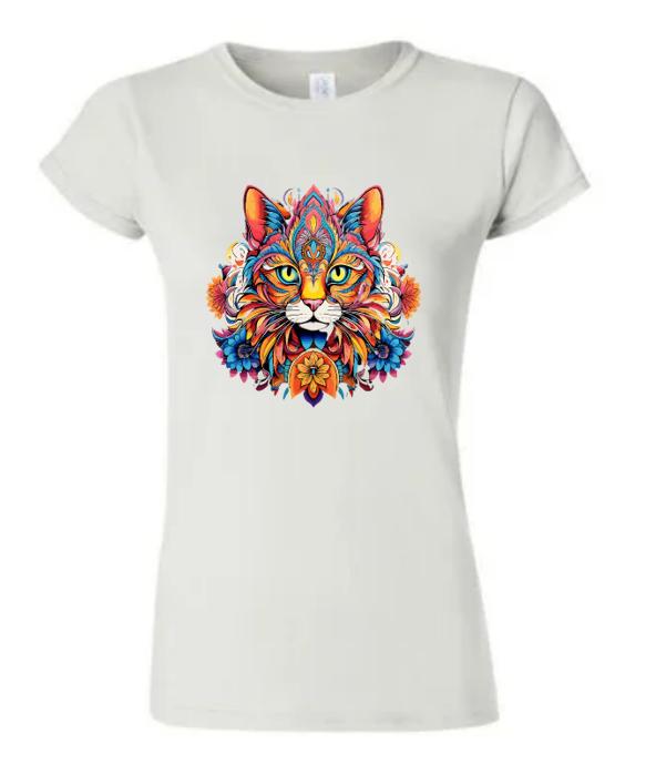Embrace Your Inner Cat Lover with our Psychedelic Cat T-Shirt!
