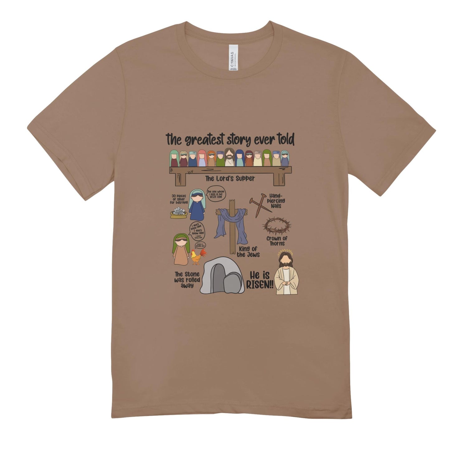 He Has Risen Shirt/ Inspirational Easter Tee for Adults / Celebrate the Resurrection of Jesus