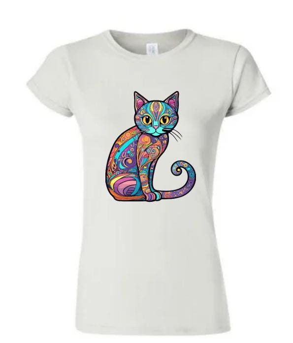 Embrace Your Inner Cat Lover with our Psychedelic Cat T-Shirt!