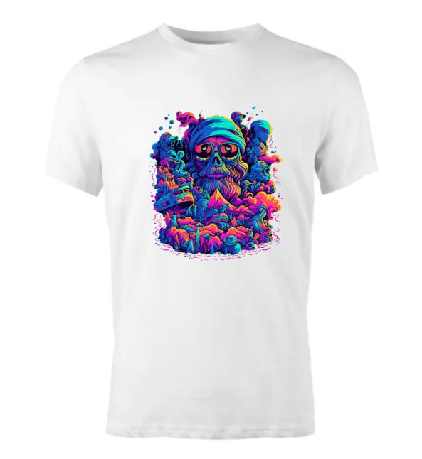 Psychedelic Zombie Skull T-Shirt/Trippie Graphic Tee