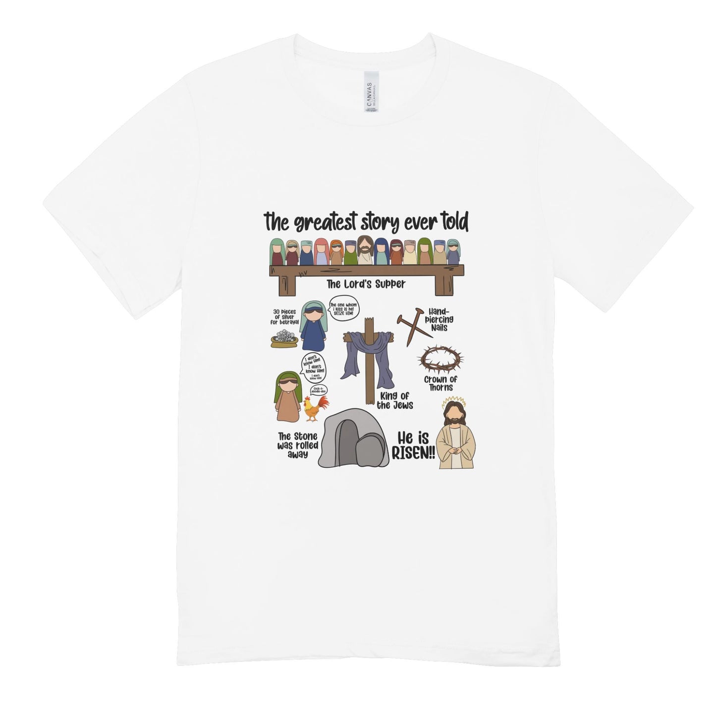 He Has Risen Shirt/ Inspirational Easter Tee for Adults / Celebrate the Resurrection of Jesus