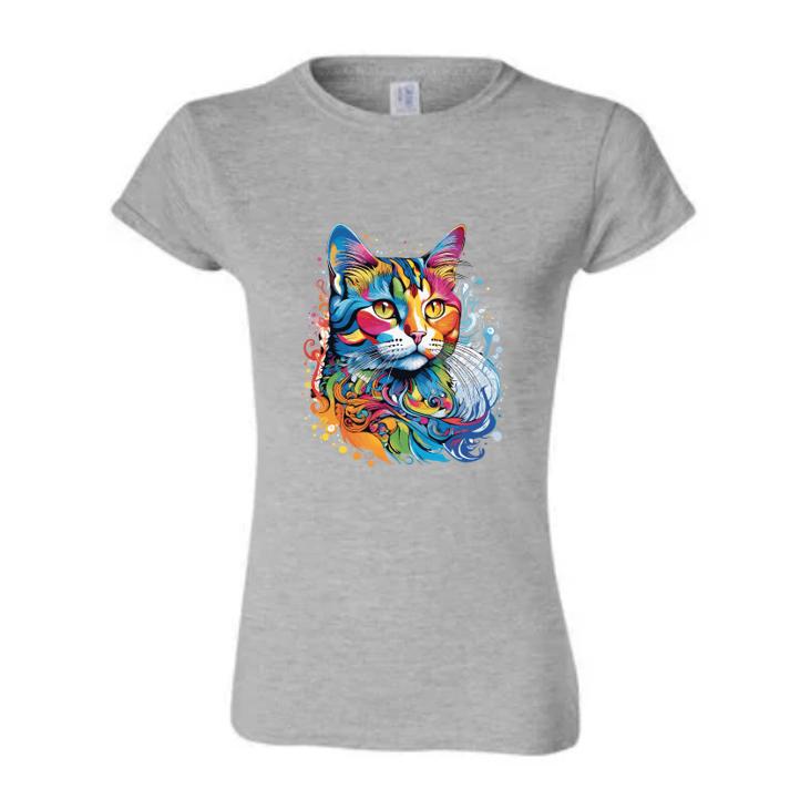 Embrace Your Inner Cat Lover with our Psychedelic Cat T-Shirt!