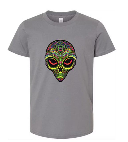 Cosmic Psychedelic Alien T-Shirt/Funky Graphic Tee/ Out-of-This-World Design/Retro UFO Vibes/Unique Gift for Sci-Fi Lovers