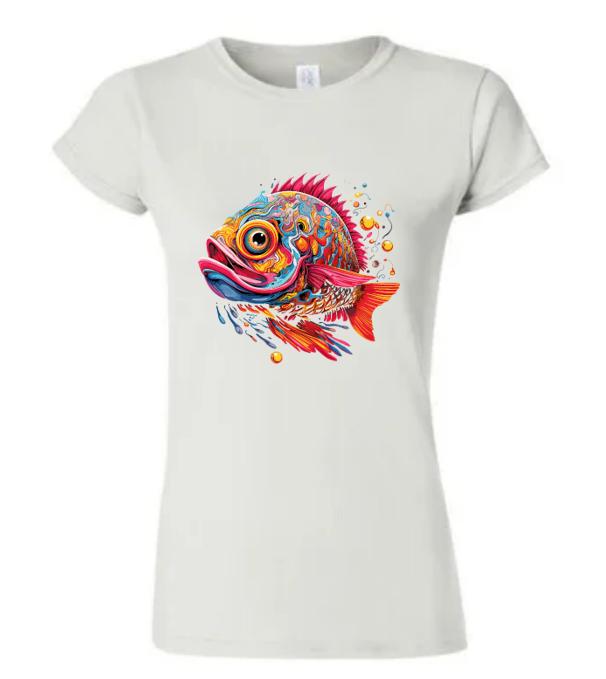 Psychedelic Fish T-Shirt/ Dive into Color!