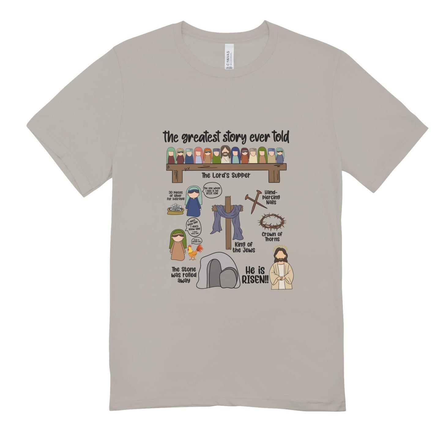 He Has Risen Shirt/ Inspirational Easter Tee for Adults / Celebrate the Resurrection of Jesus