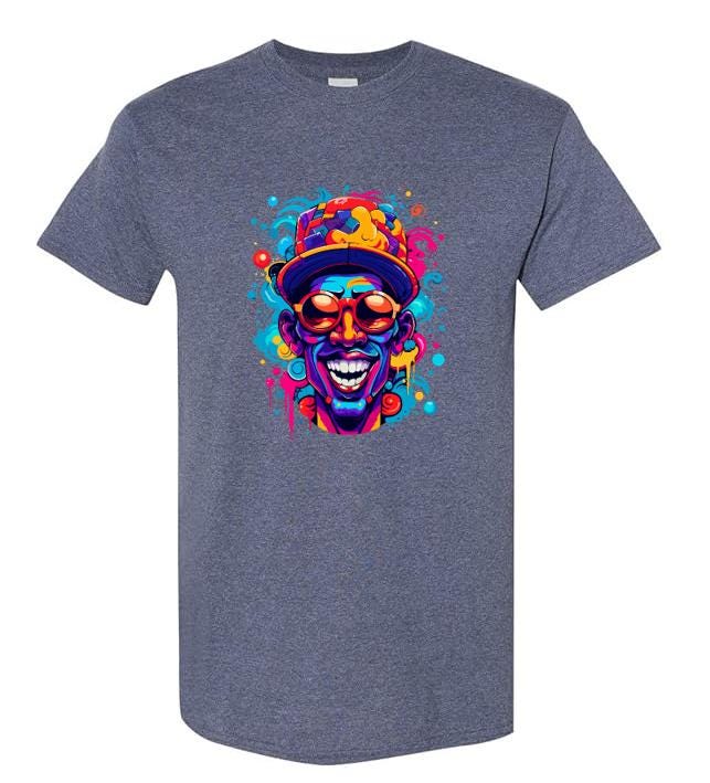 Hip Hop Psychedelic T-Shirt - Vibrant Graphic Tee - Streetwear Style