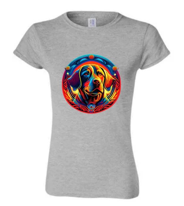 Psychedelic Golden Retriever T-Shirt / Colorful Dog Graphic Tee / Unique Pet Lover Shirt/ Fun Gift for Dog Owners