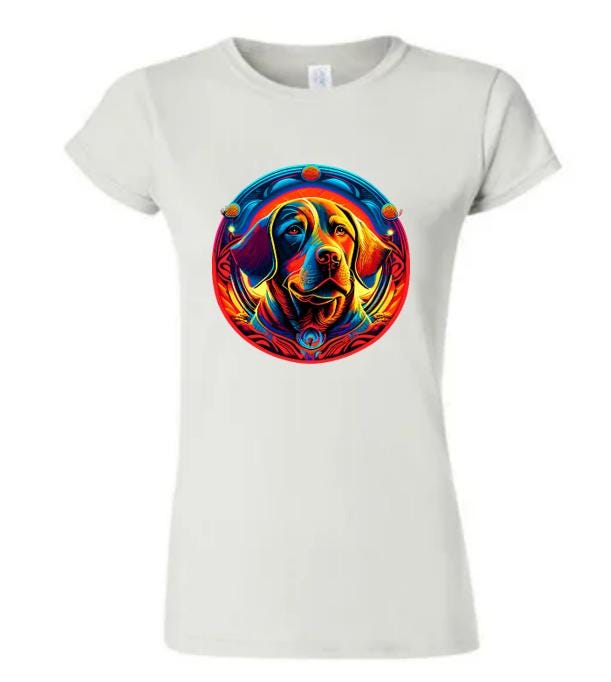 Psychedelic Golden Retriever T-Shirt / Colorful Dog Graphic Tee / Unique Pet Lover Shirt/ Fun Gift for Dog Owners