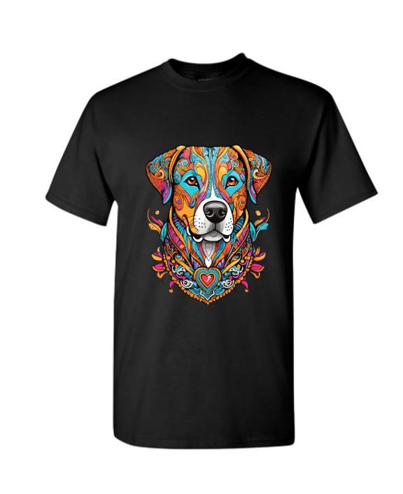 Psychedelic Labrador T-Shirt/ Colorful Dog Graphic Tee / Pet Lovers Shirt