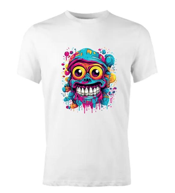 Psychedelic Zombie Skull T-Shirt/Trippie Graphic Tee