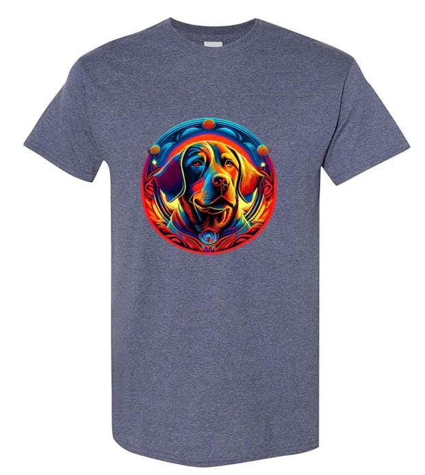 Psychedelic Golden Retriever T-Shirt / Colorful Dog Graphic Tee / Unique Pet Lover Shirt/ Fun Gift for Dog Owners