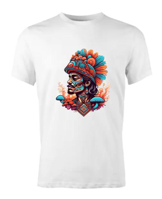 Psychedelic; Man; Male; Aztec; Warrior