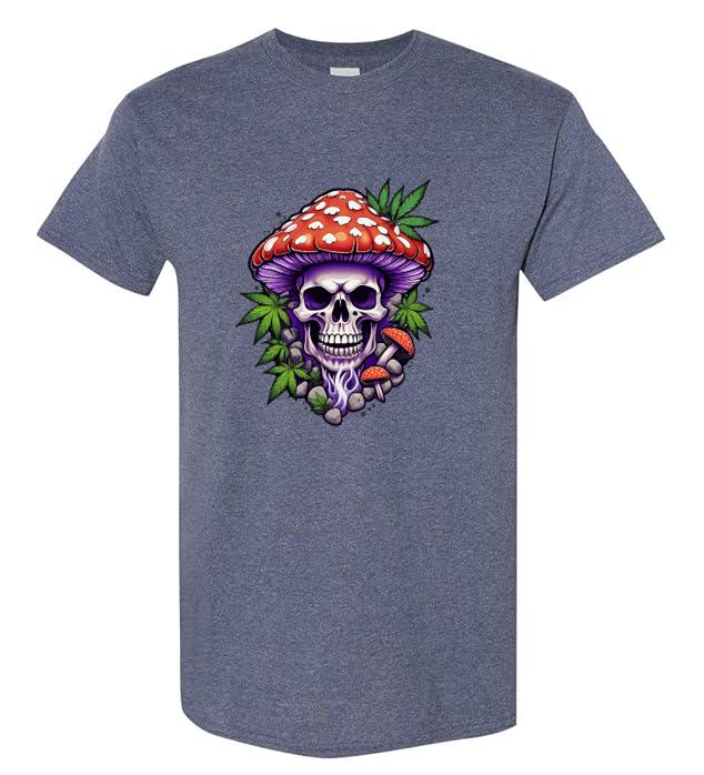 Psychedelic Skull T-Shirt/ Colorful Graphic Tee / Unique Art Shirt