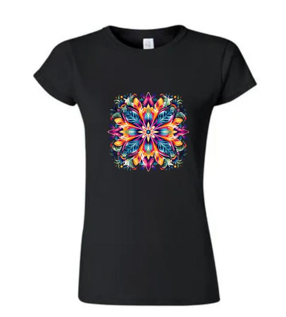 Psychedelic Mandala Shirt - Vibrant Boho-Inspired Graphic Tee for Free Spirits