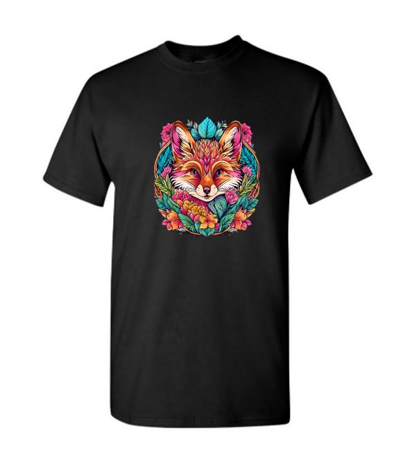 Psychedelic Fox Shirt - Colorful Graphic Tee For Nature Lovers and Art Enthusiasts