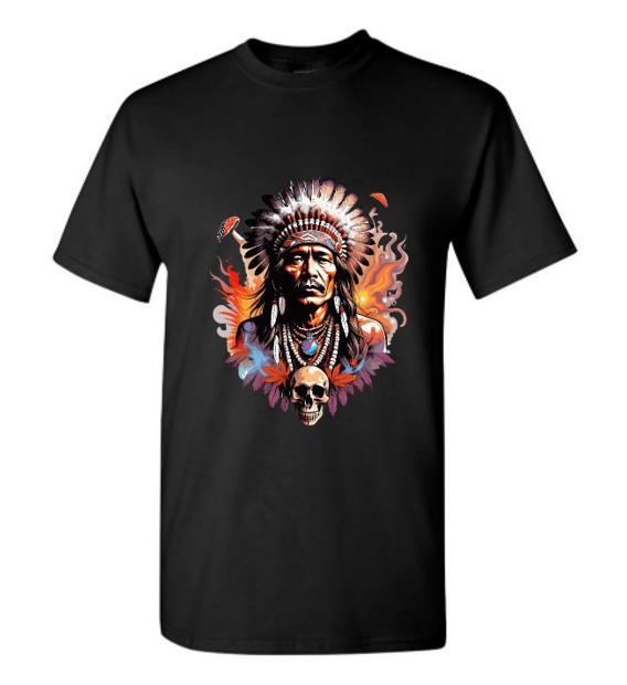 Psychedelic Native American T-Shirt/Embrace the Spirit of the Land