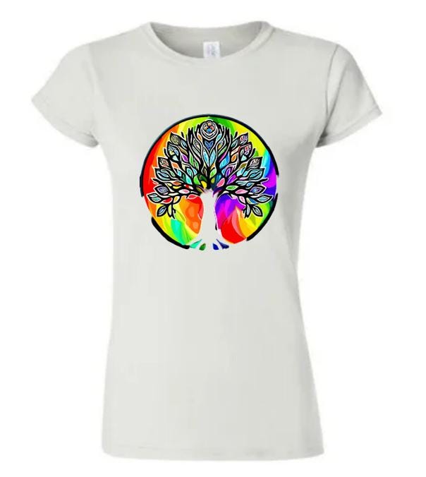 Psychedelic Tree T-Shirt/ Trippy Nature Tee/ Unique Graphic Tee