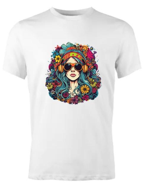 Psychedelic; Woman; Hip; Flowers