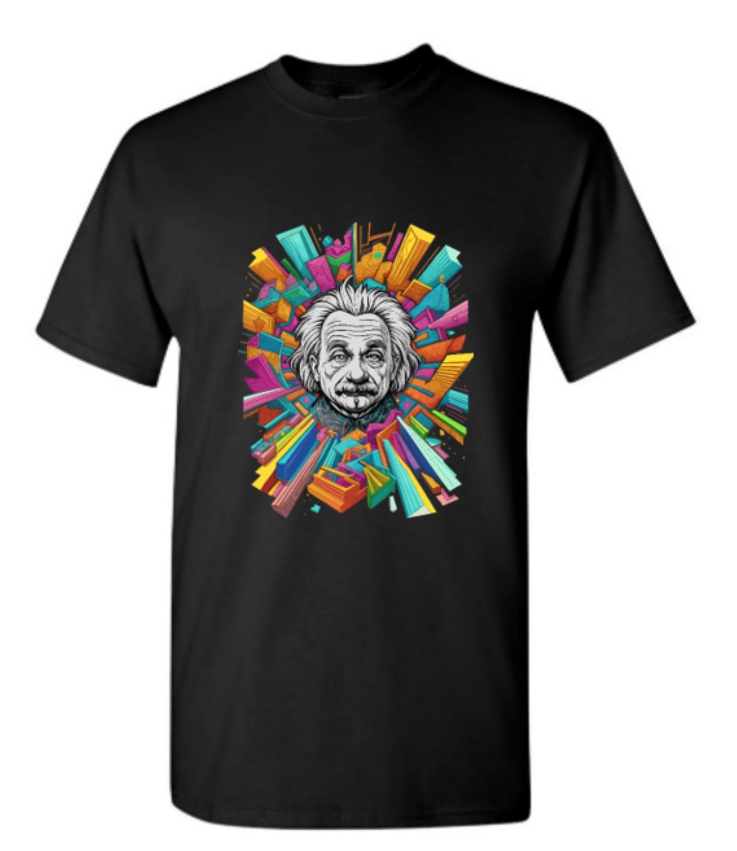 Psychedelic Einstein T-Shirt/ Colorful Science Graphic Tee / Unique Albert Einstein Shirt/ Gift for Science Lovers