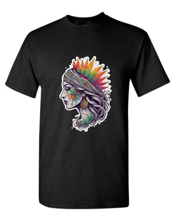 Psychedelic; Woman; Indian;