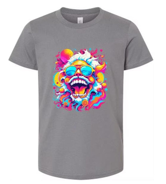 Whimsical Psychedelic Laughing Old Man T-Shirt/Embrace Joy and Laughter!