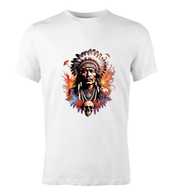 Psychedelic Native American T-Shirt/Embrace the Spirit of the Land