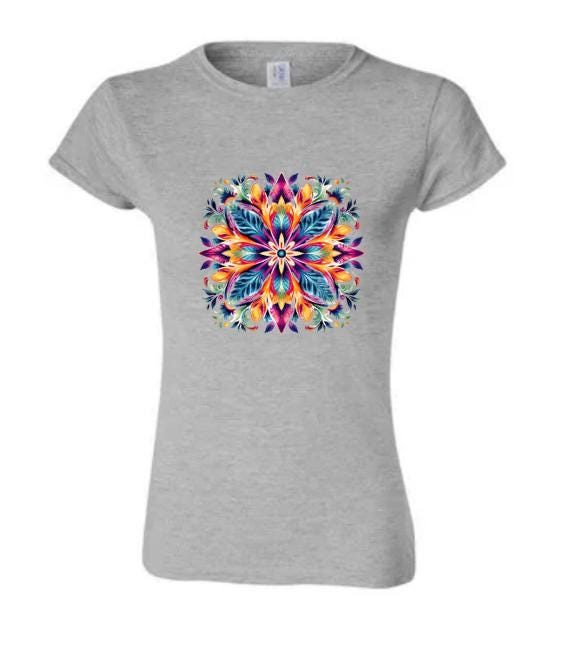 Psychedelic Mandala Shirt - Vibrant Boho-Inspired Graphic Tee for Free Spirits