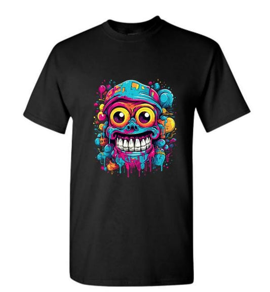 Psychedelic Zombie Skull T-Shirt/Trippie Graphic Tee