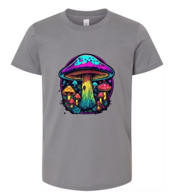 Psychedelic Mushroom T-Shirt/Vibrant Boho Graphic Tee/Trippy Fungi Design/Perfect for Nature Lovers and Festival Goers.